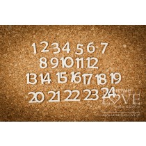Lepenkový výrez - Numbers Advent Calendar