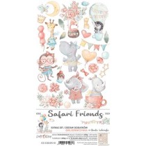 Sada papierov - Safari Friends Girl 9+1ks