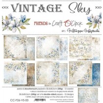 Sada papierov - Vintage Sky 30,5x30,5cm