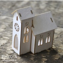 Lepenkový výrez - 3D kostol