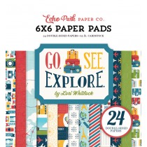 Sada papierov -Go. See. Explore.  (15,2x15,2 cm)