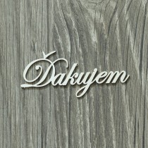 Lepenkový výrez - ďakujem