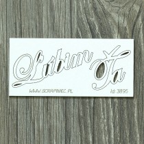 Lepenkový výrez - ľúbim ťa