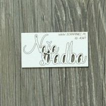 Lepenkový výrez - Naša svadba