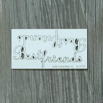 Lepenkový výrez -  best friends