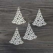 Lepenkový výrez - stromček s hviezdami