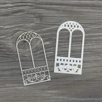 Lepenkový výrez - vrstvené okno