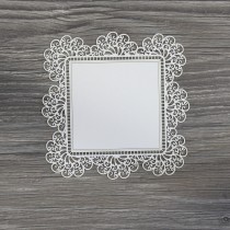 Lepenkový výrez - square doily