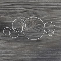 Lepenkový výrez - kruhy