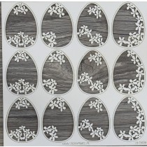 Lepenkový výrez - vajíčka 12ks