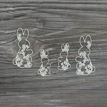 Lepenkový výrez - zajačiky