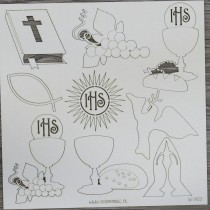 Lepenkový výrez - zostava sväté prijímanie