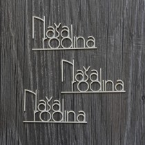 Lepenkový výrez - Naša rodina 3ks