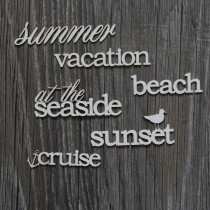 Lepenkový výrez - SUMMER AT THE SEASIDE