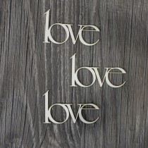 Lepenkový výrez - love