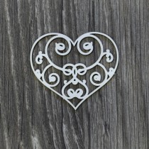 Lepenkový výrez - srdce väčšie