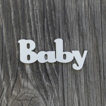 Lepenkový výrez - nápis Baby