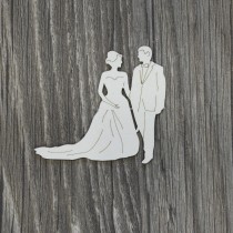 Lepenkový výrez - svadobný pár