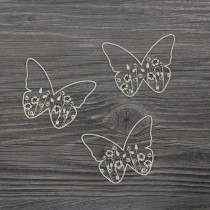 Lepenkový výrez - kvetinové motýle