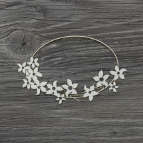 Lepenkový výrez - kvietkovaný rámik