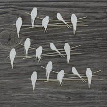 Lepenkový výrez - vtáčiky