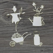 Lepenkový výrez - záhradný mix