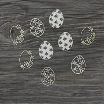 Lepenkový výrez - malé veľkonočné vajíčka