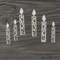 Lepenkový výrez - sviečky č.3