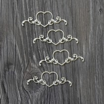 Lepenkový výrez - srdiečko s ornamentom