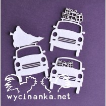 Lepenkový výrez - christmas big cars