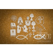 Lepenkový výrez -  First Communion , symbols