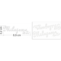 Lepenkový výrez - milujeme sa  2ks