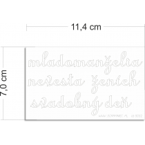 Lepenkový výrez - mladomanželia