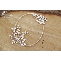 Lepenkový výrez - oval frame 03