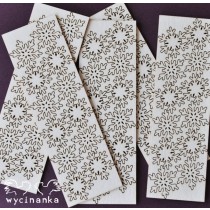 Lepenkový výrez - vločky 60ks