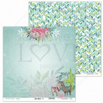 Obojstranný papier - Love Llama 01