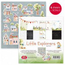 Sada papierov -Little Explorers 30,5x30,5 cm (6ks)
