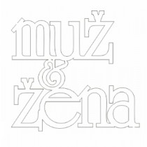 Lepenkový výrez - muž a žena