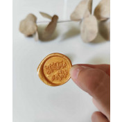 Pečatidlo (bez rúčky) - Šťastné & veselé 2,5 cm