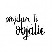 Silikónové razítko - posielam Ti objatie