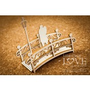 Lepenkový výrerz - pár na moste 3D