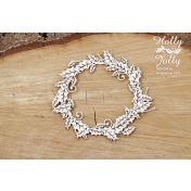 Lepenkový výrez - holly jolly venček