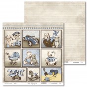 Obojstranný papier - Vintage Baby Boy 01