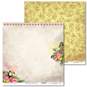 Obojstranný papier - Vintage Tropical Island  03