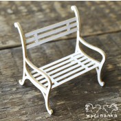 Lepenkový výrez - lavička 3D