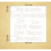 Lepenkový výrez - Vitaj na svete zostava