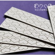 Lepenkový výrez - srdiečka 100 ks č.3