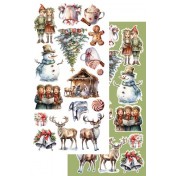 Sada papierov - Merry Christmas, 6ks