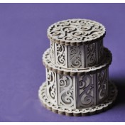 Lepenkový výrez - torta 3D