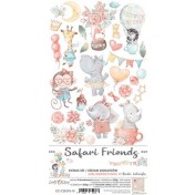 Sada papierov - Safari Friends Girl 9+1ks